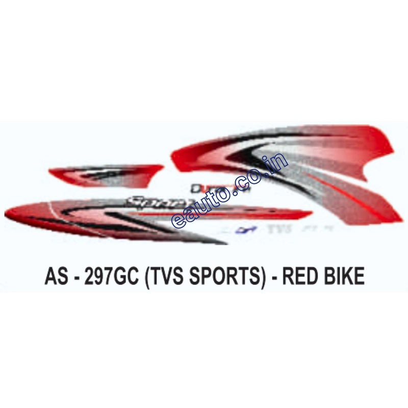 Graphics Sticker Set for TVS TVS Sports | Red Vehicle