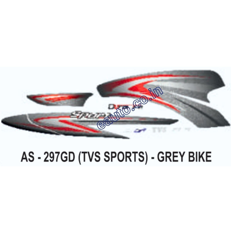 Graphics Sticker Set for TVS TVS Sports | Grey Vehicle