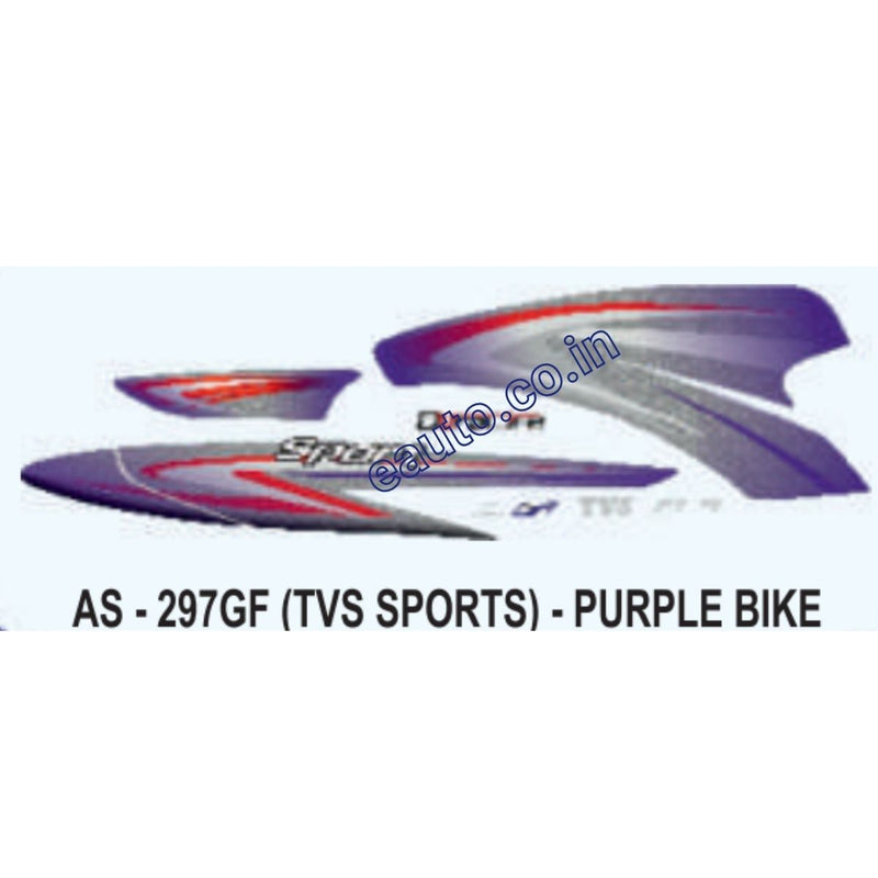 Graphics Sticker Set for TVS TVS Sports | Purple Vehicle