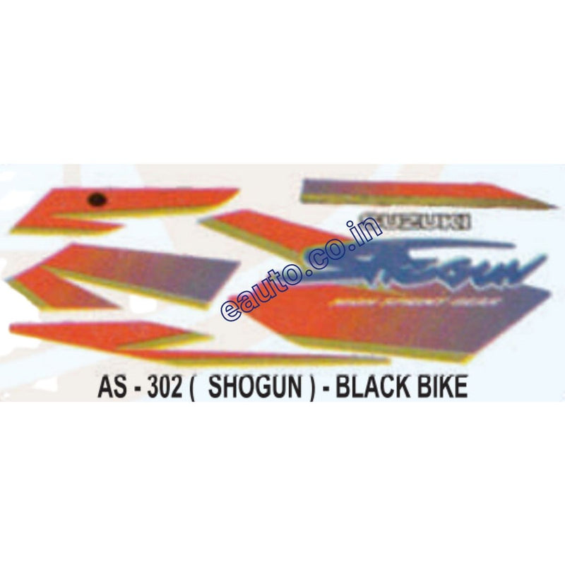 Graphics Sticker Set for Suzuki Shogun | Black Vehicle