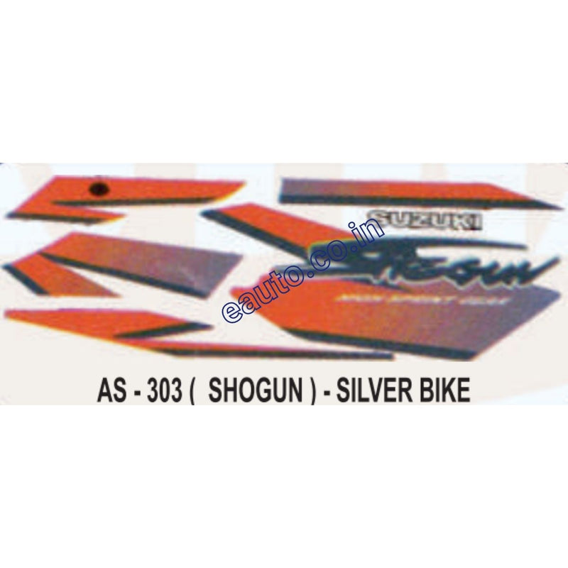 Graphics Sticker Set for Suzuki Shogun | Silver Vehicle