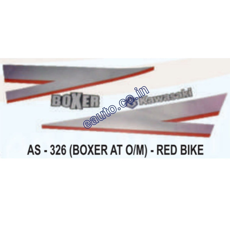 Graphics Sticker Set for Bajaj Boxer AT | Old Model | Red Vehicle