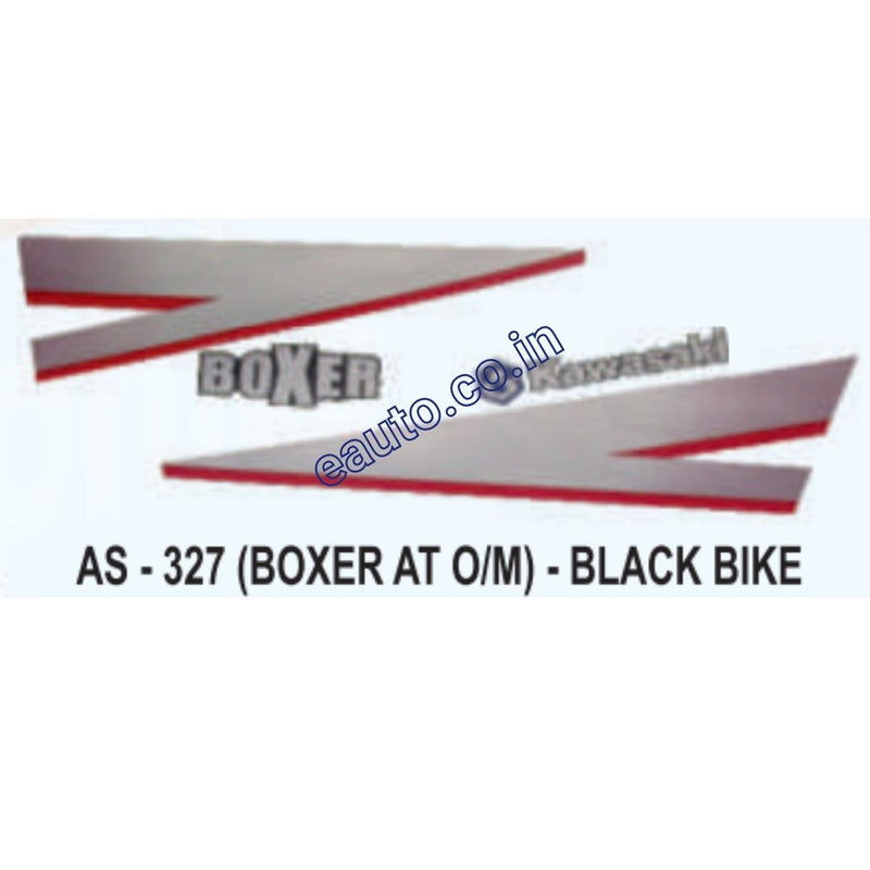 Graphics Sticker Set for Bajaj Boxer AT | Old Model | Black Vehicle