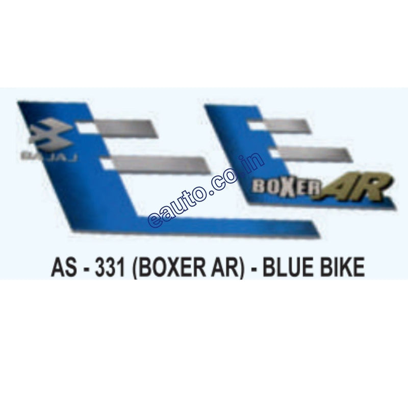 Graphics Sticker Set for Bajaj Boxer AR | Blue Vehicle