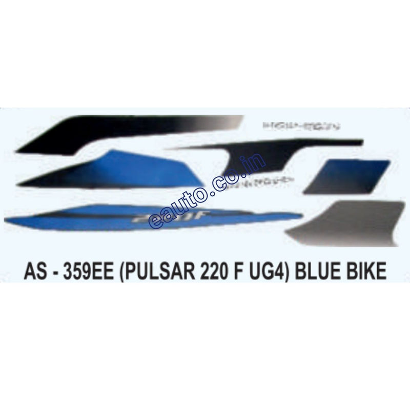 Graphics Sticker Set for Bajaj Pulsar 220 F UG4 | Blue Vehicle