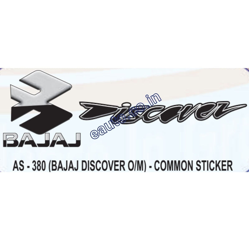 Graphics Sticker Set for Bajaj Avenger | Black Vehicle | Silver Sticke