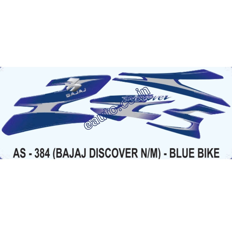 Graphics Sticker Set for Bajaj Discover | New Model | Blue Vehicle