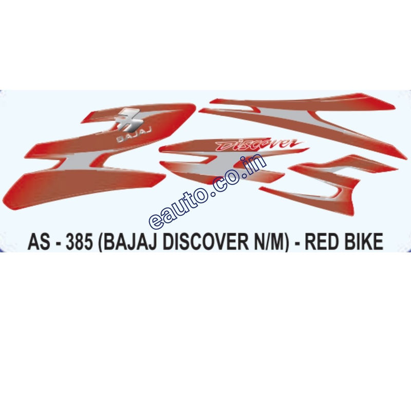 Graphics Sticker Set for Bajaj Discover | New Model | Red Vehicle