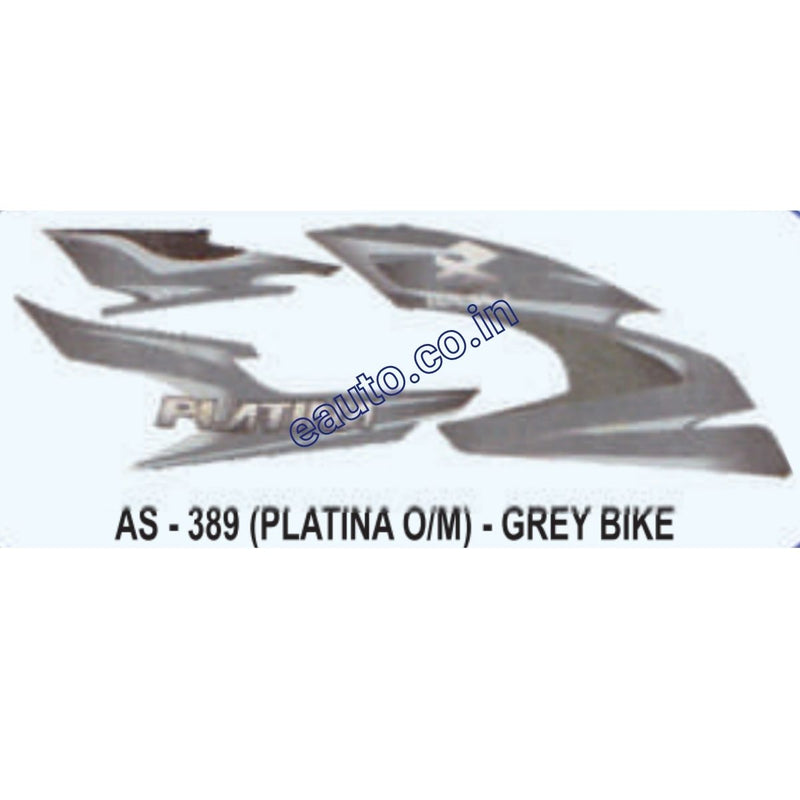 Graphics Sticker Set for Bajaj Platina | Old Model | Grey Vehicle