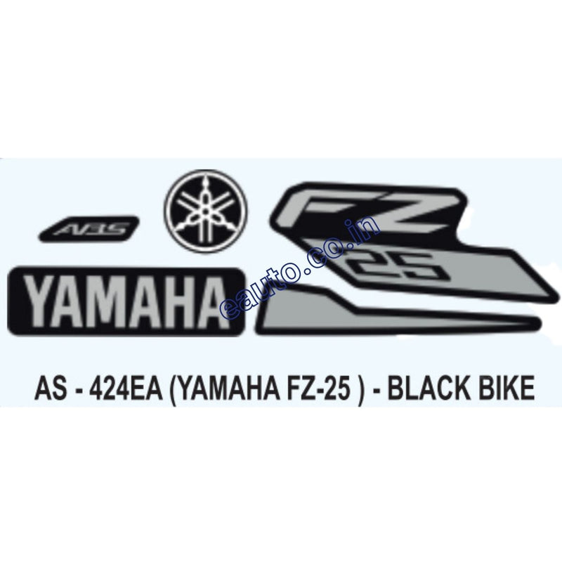 Graphics Sticker Set for Yamaha FZ 25 | Black Vehicle