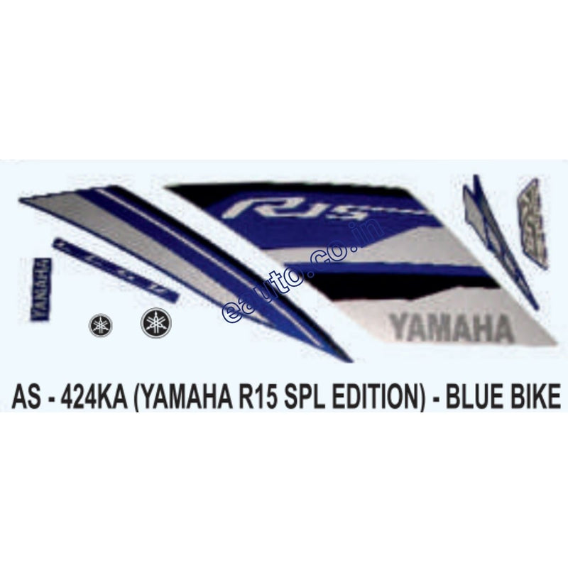 Graphics Sticker Set for Yamaha R15 | Special Edition | Blue Vehicle
