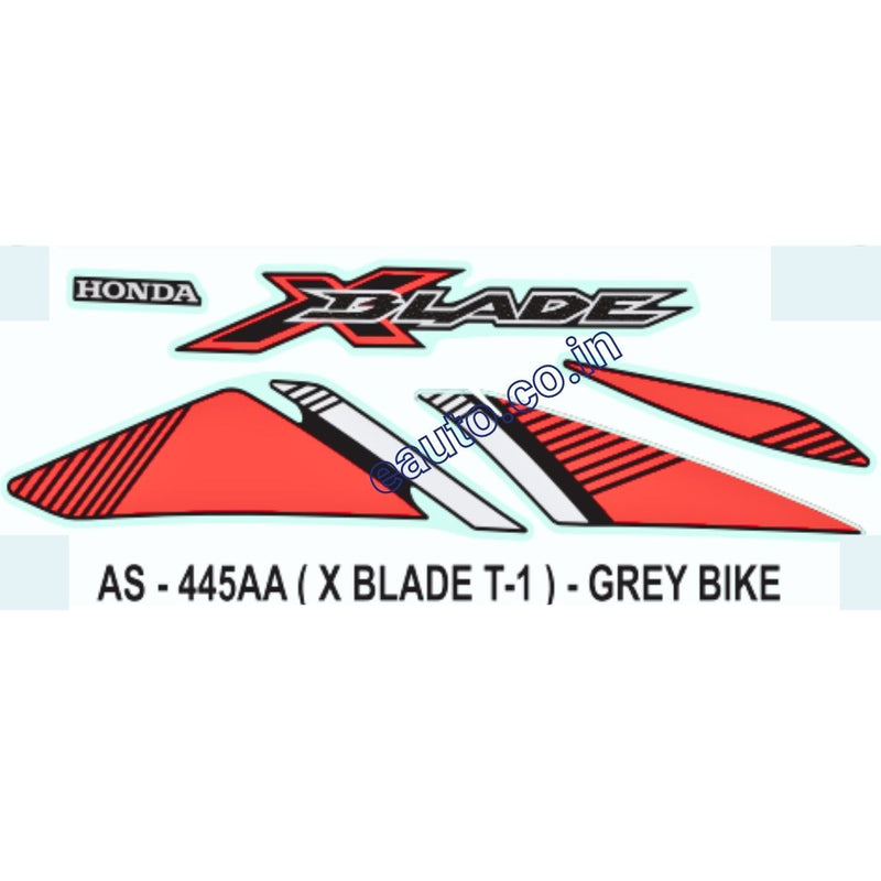 Graphics Sticker Set for Honda X Blade | Type 1 | Grey Vehicle