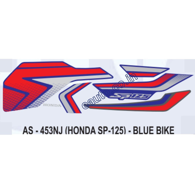 Graphics Sticker Set for Honda SP 125 | Blue Vehicle