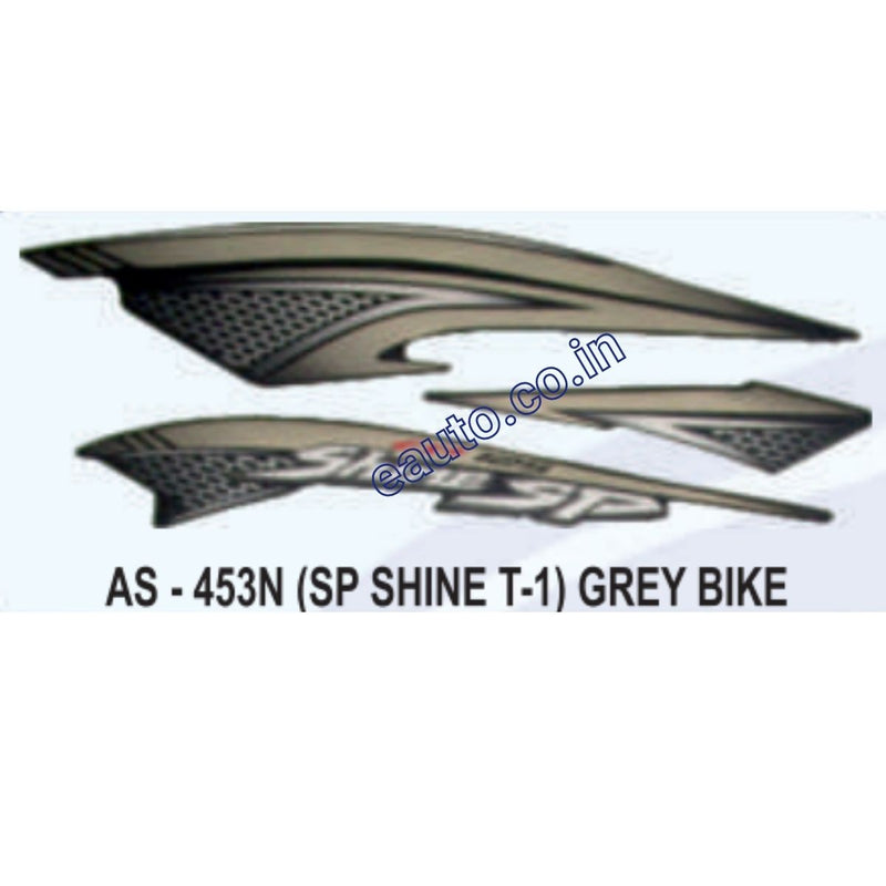 Graphics Sticker Set for Honda SP Shine | Type 1 | Grey Vehicle