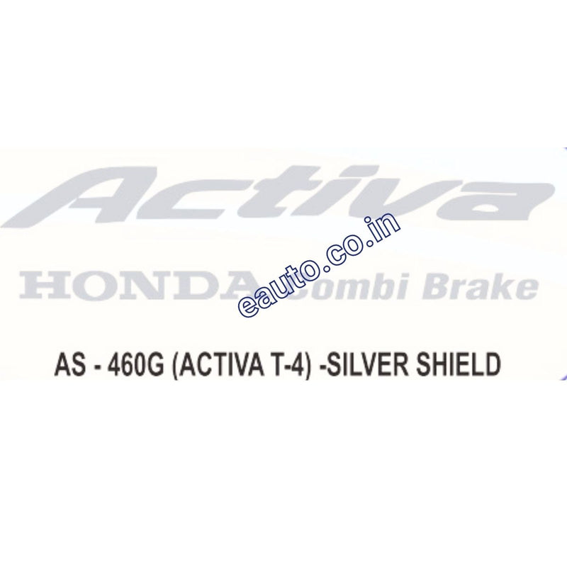 Graphics Sticker Set for Honda Activa | Combi Brake Type 4 | Silver Sticker