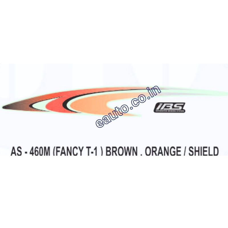 Graphics Sticker Set for Honda Fancy | Type 1 | Brown & Orange Sticker