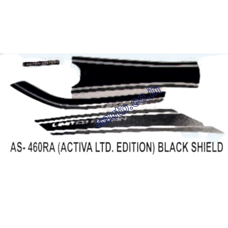 Graphics Sticker Set for Honda Activa | Limited Edition | Black Sticker