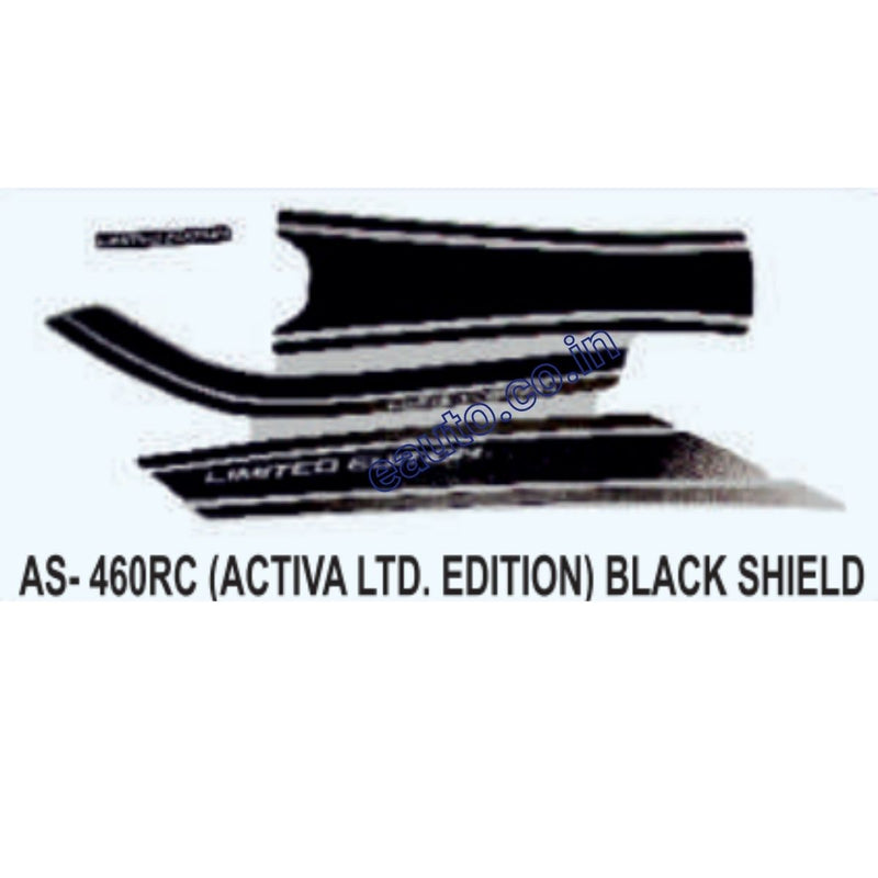 Graphics Sticker Set for Honda Activa | Limited Edition | Black Shield Sticker