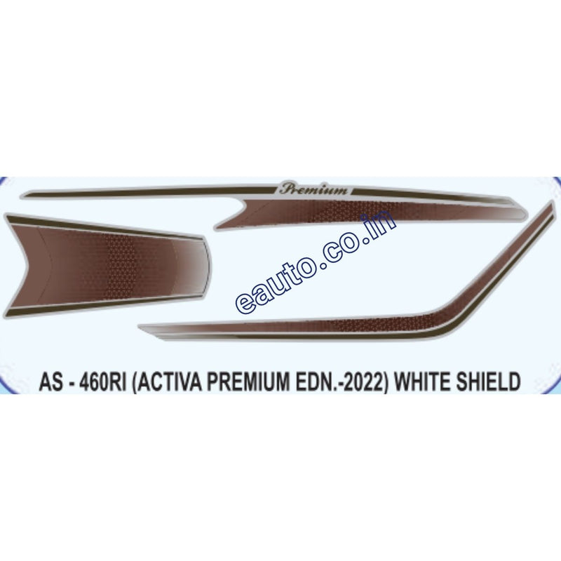 Graphics Sticker Set for Honda Activa | Premium Edition 2022 | White Vehicle