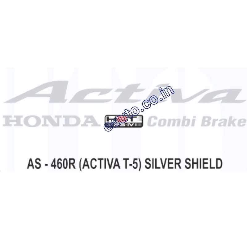 Graphics Sticker Set for Honda Activa HET BS4 | Type 5 | Silver Sticker