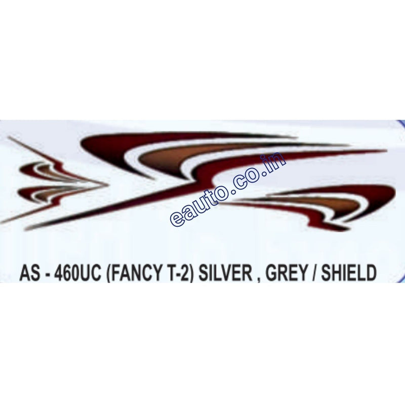 Graphics Sticker Set for Honda Fancy | Type 2 | Silver & Grey Sticker