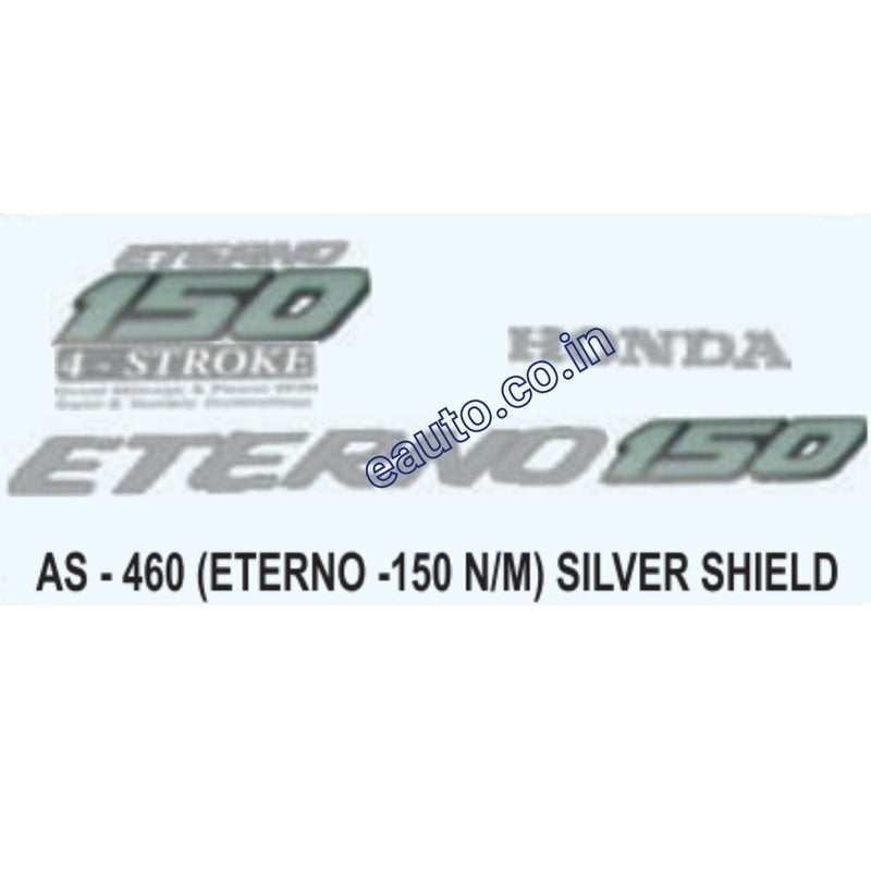 Graphics Sticker Set for Honda Eterno 150 | New Model | Silver Sticker