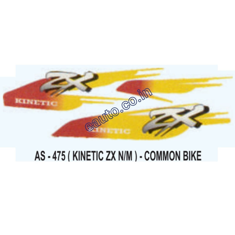 Graphics Sticker Set for Kinetic ZX | New Model | Common Vehicle