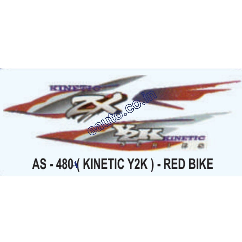 Graphics Sticker Set for Kinetic Y2K | Red Vehicle