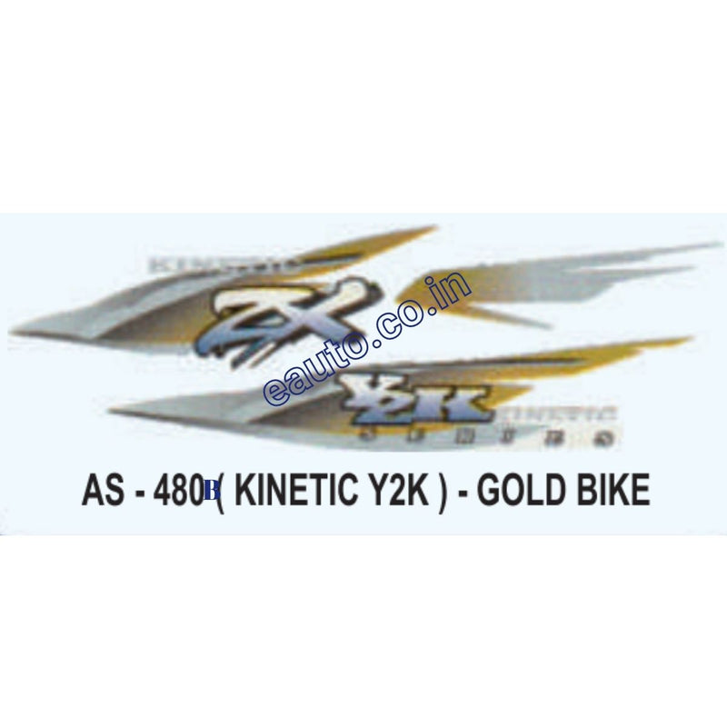 Graphics Sticker Set for Kinetic Y2K | Gold Vehicle