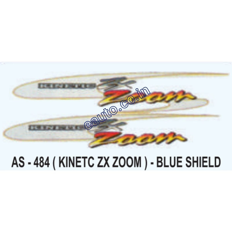 Graphics Sticker Set for Kinetic ZX Zoom | Blue Vehicle