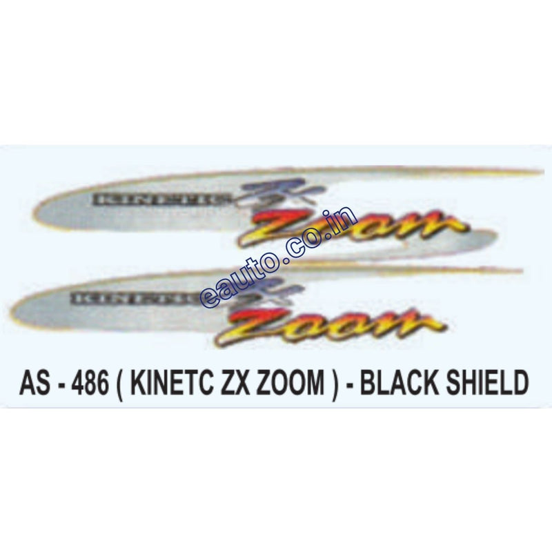 Graphics Sticker Set for Kinetic ZX Zoom | Black Vehicle