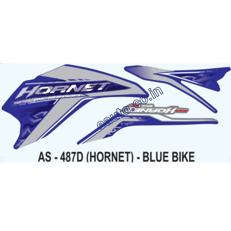 Graphics Sticker Set for Honda Hornet | Blue Vehicle
