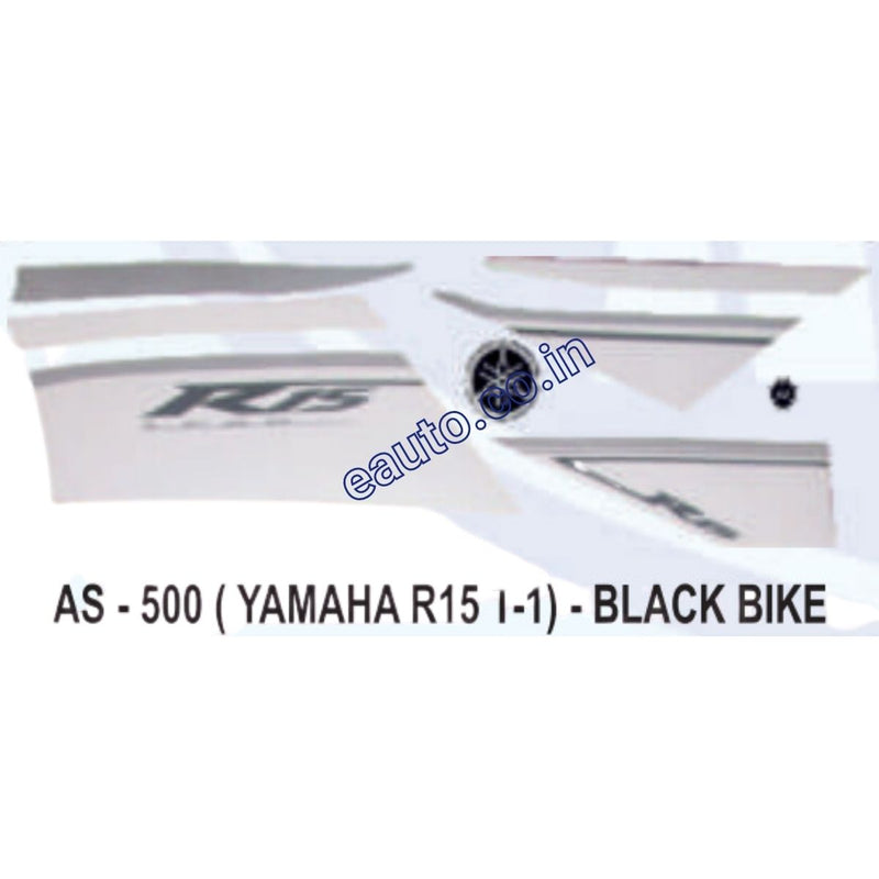 Graphics Sticker Set for Yamaha R15 V1 | Type 1 | Black Vehicle