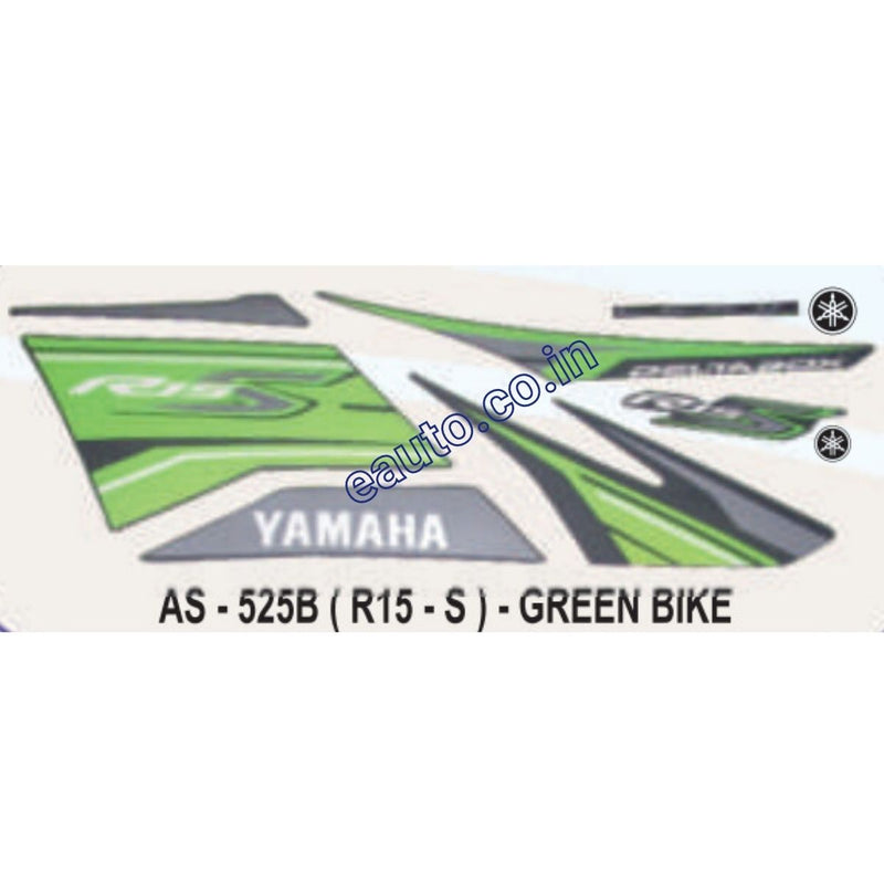 Graphics Sticker Set for Yamaha R15 S | Green Vehicle