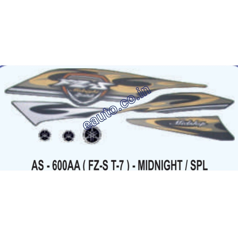 Graphics Sticker Set for Yamaha FZ-S | Type 7 | Midnight | SPL Vehicle