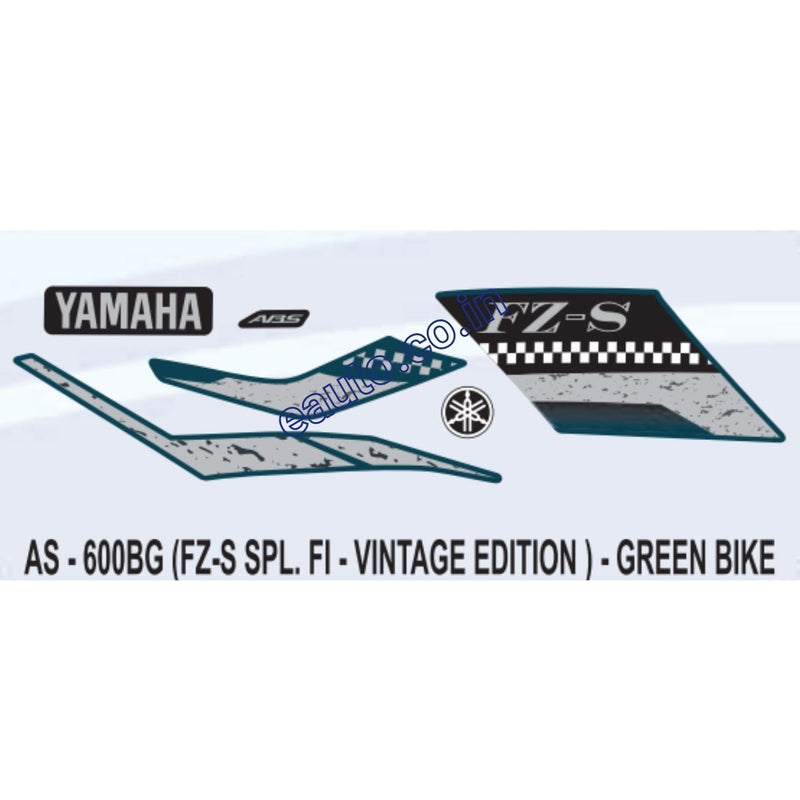 Graphics Sticker Set for Yamaha FZ-S SPL FI | Green Vehicle