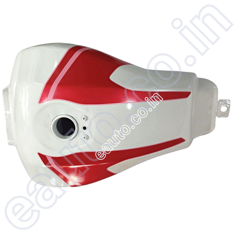 Ensons Fuel Tank For Bajaj Vikrant V15 | V12 White With Red Sticker Petrol
