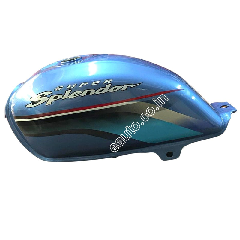 Ensons Petrol Tank For Hero Super Splendor Alloy Wheel New Model | Turqoise Or Sky Blue