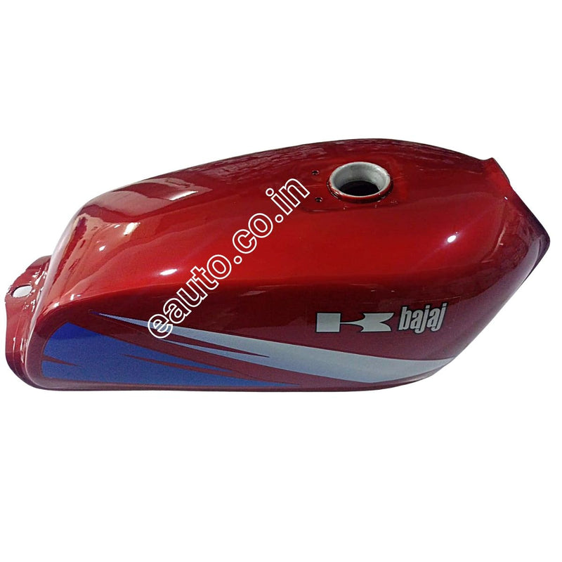 Ensons Petrol Tank For Kawasaki Bajaj 4S Champion | Kb4S Red Blue & White Sticker