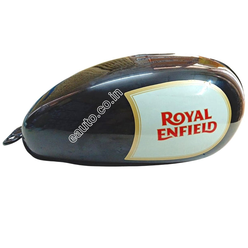 Ensons Petrol Tank For Royal Enfield Classic 350 Bs4 With Abs | Black With Sticker Apr 2017 To Mar