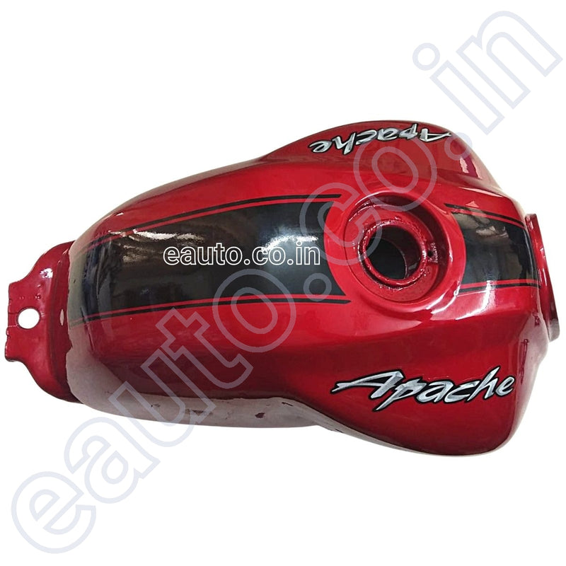 Ensons Petrol Tank For Tvs Apache 150 | Red With Sticker