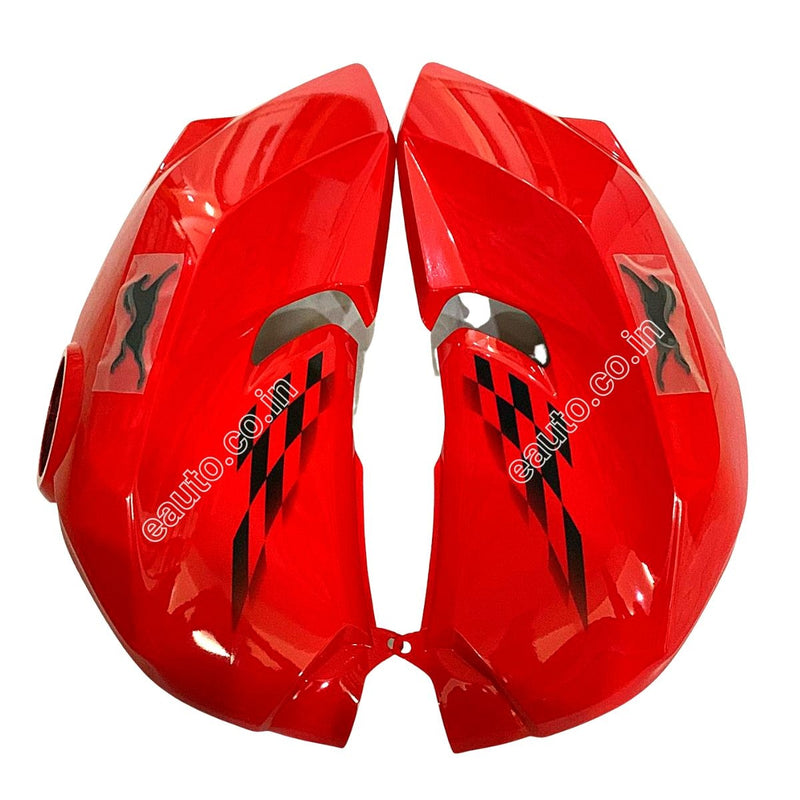 Fuel Tank Cover For Tvs Apache Rtr 160 4V | Bs4 Model Racing Red Colour Set Of 2