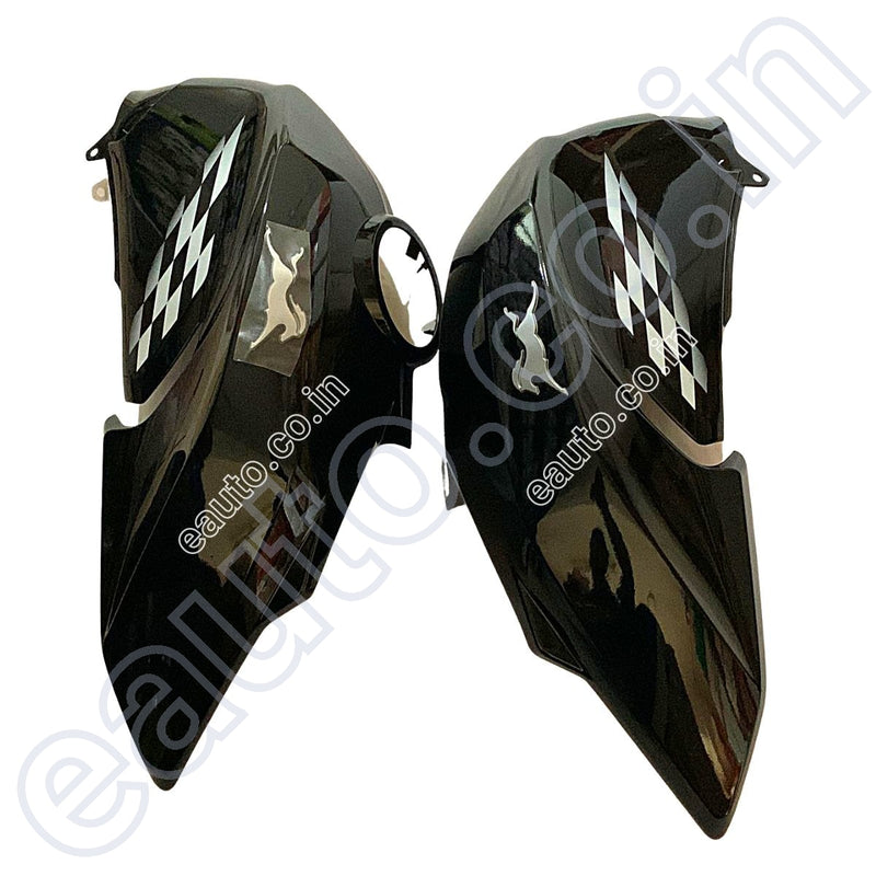 Fuel Tank Cover For Tvs Apache Rtr 160 4V | Bs4 Model Sports Black Colour Set Of 2