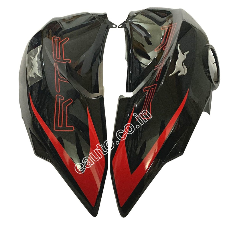 Fuel Tank Cover For Tvs Apache Rtr 200 4V | Bs4 Model Sports Black Colour Set Of 2