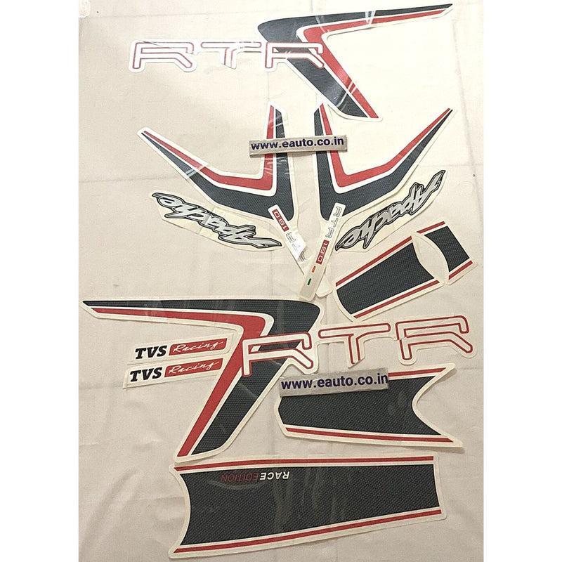 Graphics Sticker Set For Tvs Apache Rtr Racing | 2020 Model Vinyl Decal