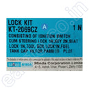 Minda Lock Set (For Hero Passion Plus) | Of 4 2069Cz Ignition