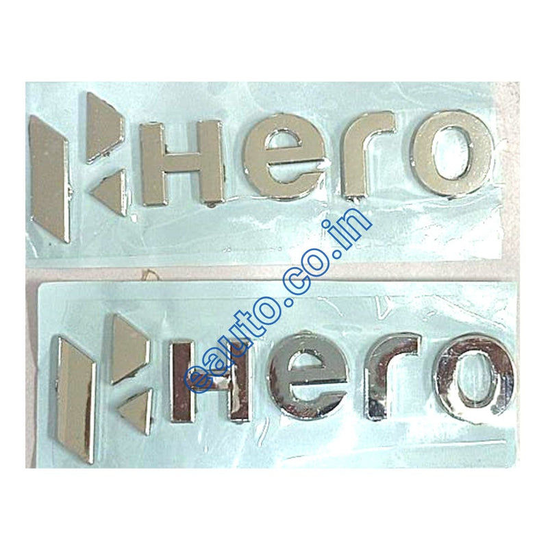 Monogram Set For Hero | Silver Colour 3D Decal Graphics