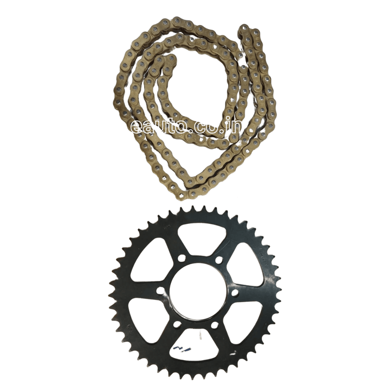 Rolon Chain Sprocket Kit For Kawasaki Ninja 650 |650R | 400 400R (6Hole|46T-15T-114L) Brass Plated