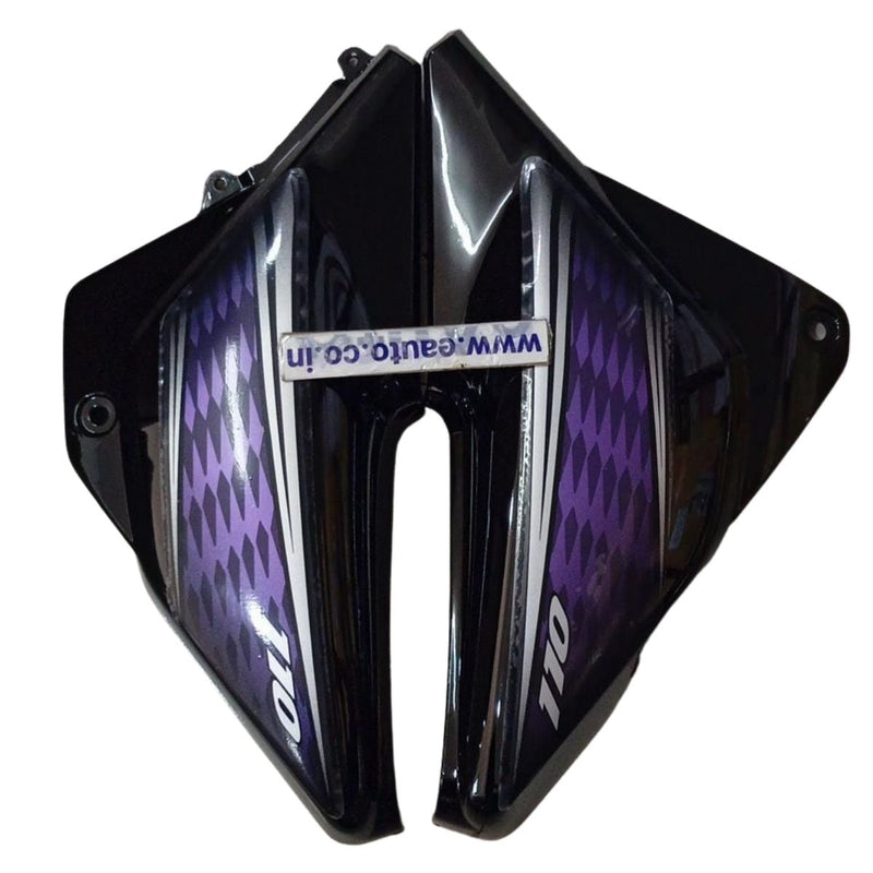 Side Panel For Honda Dream Neo | Black & Purple
