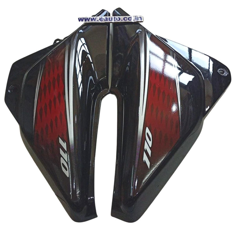 Side Panel For Honda Dream Neo | Type 2 Black & Red